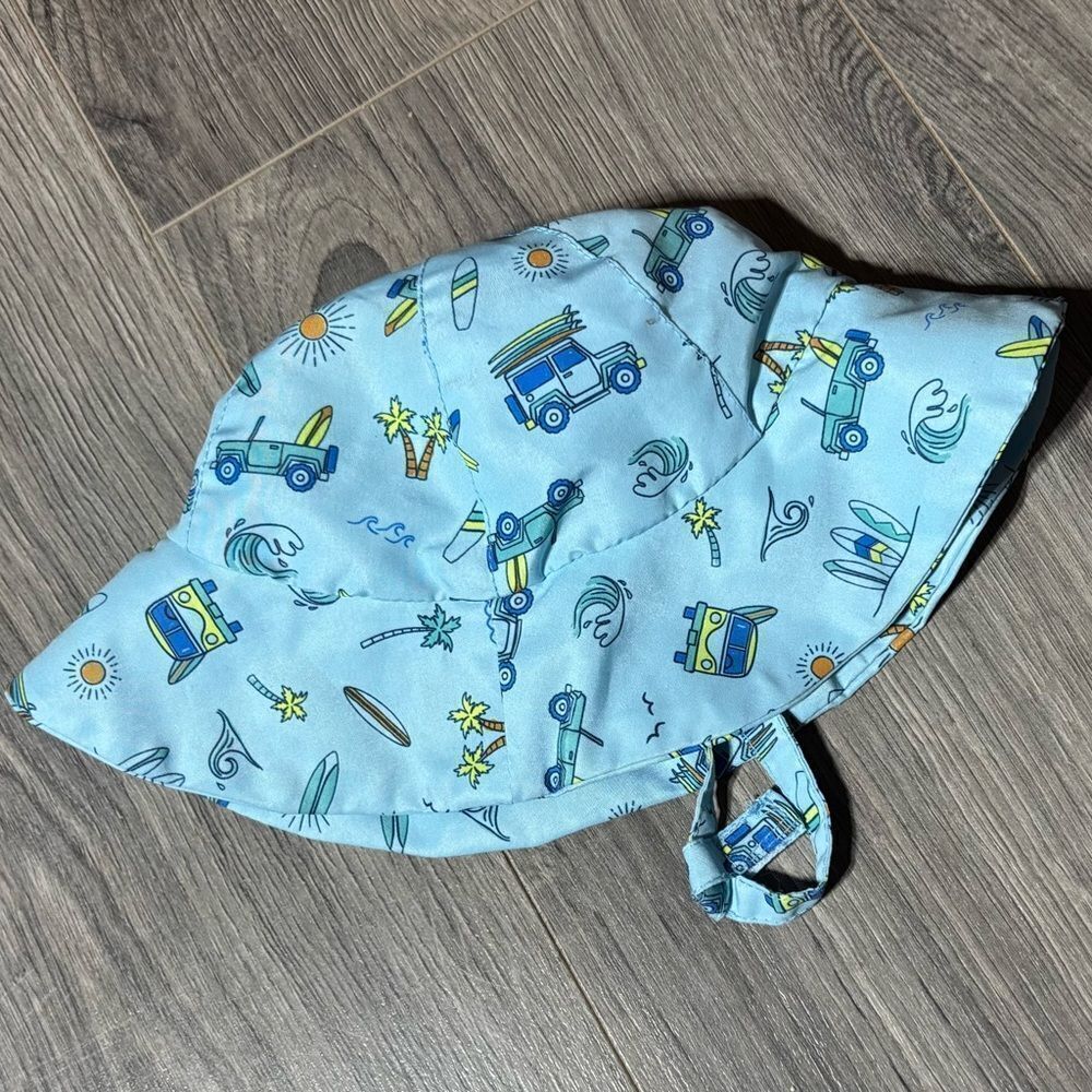 Blue Surfing Swim Summer Hat EPC Size Infant Toddler Excellent Preloved Conditio - Picture 1 of 3